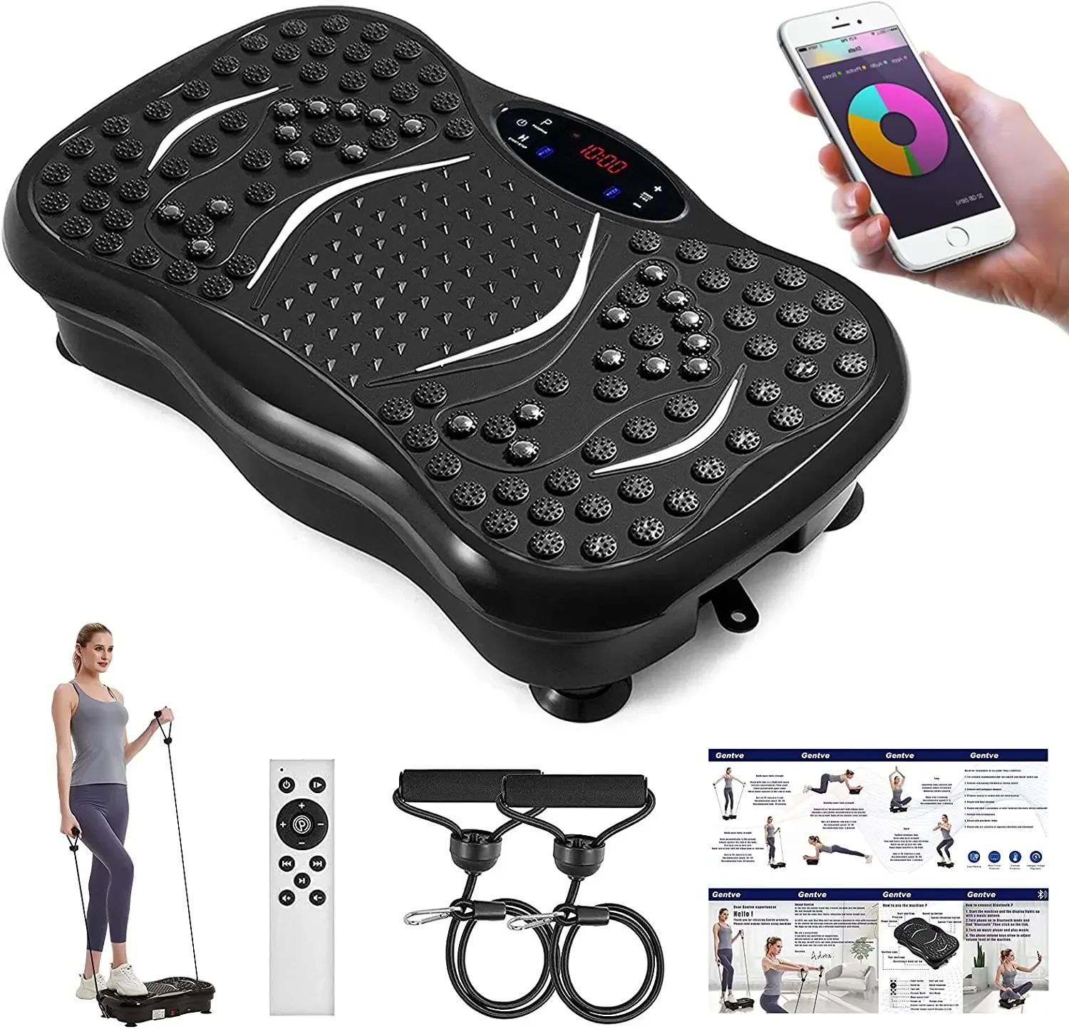 vibration plate vibrating platform with magnetic therapy exercise fitness for trainer machine massage vibration plate