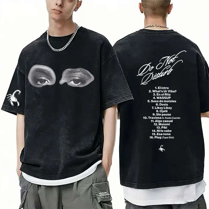 

Washed Vintage Young Miko Eyes Graphic T-shirt Do Not Disturb Tour Merch T-shirts Men Women Fashion Hip Hop Oversized T Shirt