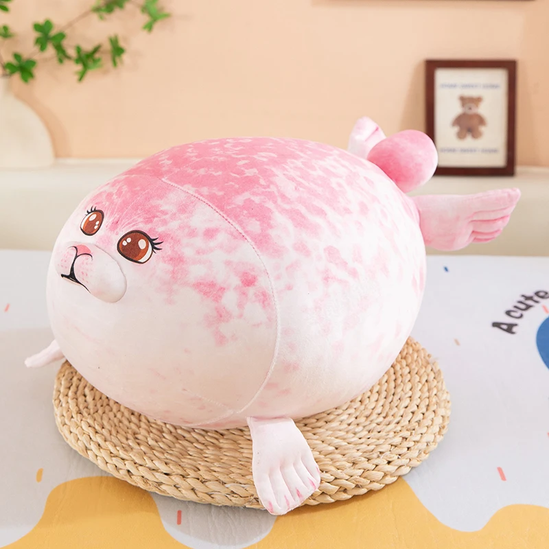 

Новая плюшевая игрушка-тюлень Kawaii, редкая розовая, 30/70 см, популярная мягкая плюшевая кукла-тюлень Kaiyukan, парные плюшевые тюлени, детские игрушки, подарок на день рождения