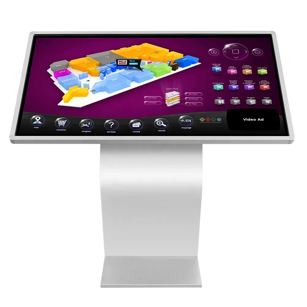 High Quality LCD 43 inch Touch Screen Digital Signage Interactive Table Self-service Terminal Information Kiosk