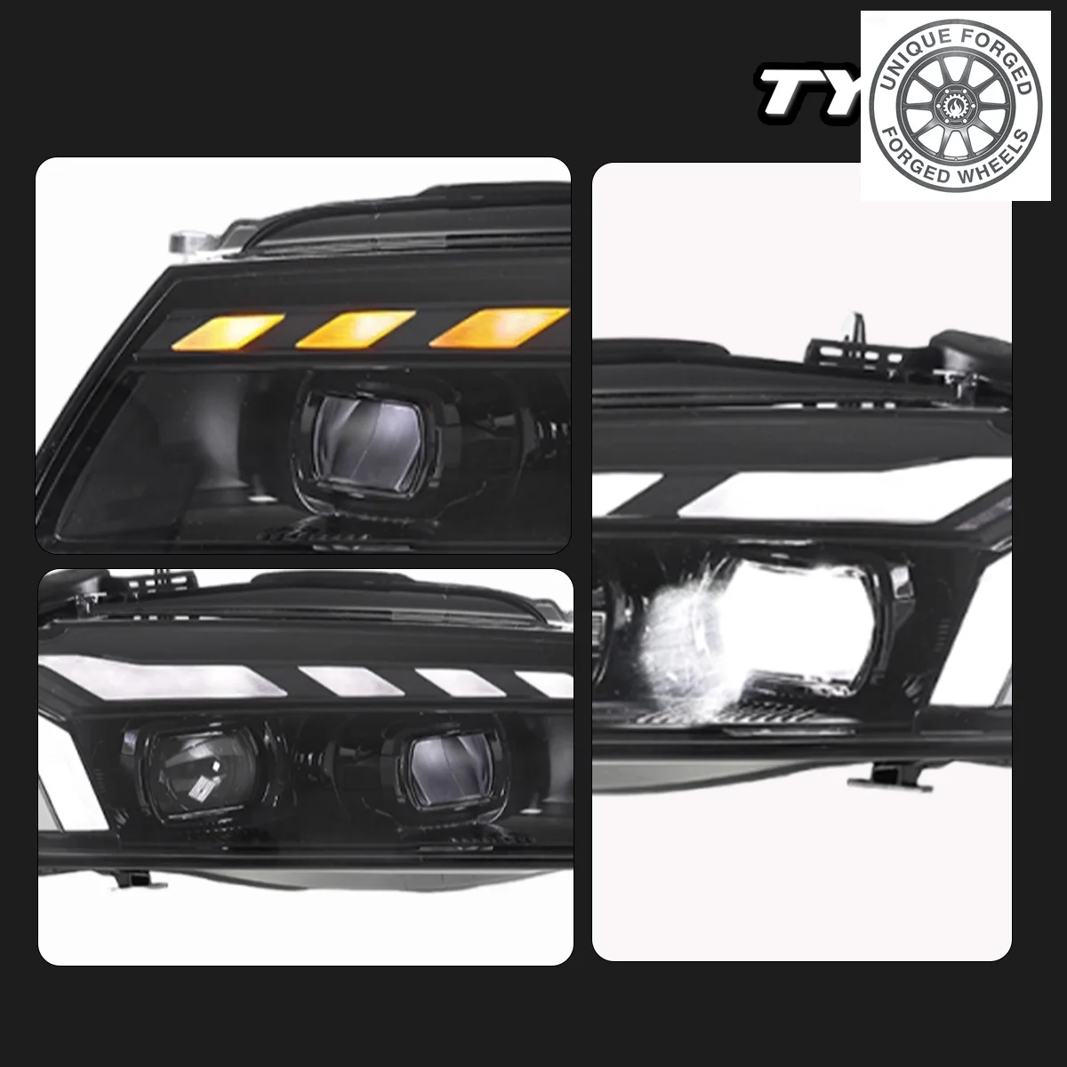 

BC Car For A5 2008-2011 Headlight Upgrade Modified to New DRL Dynamic Turn Signal LED Headlight Auto Accsori
