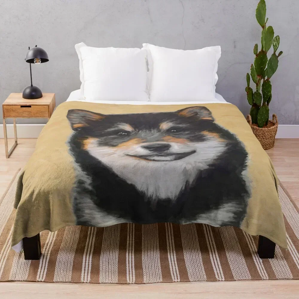 

Shiba Inu (Black and Tan) Throw Blanket Lightweight Cozy Blanket for Bed Sofa