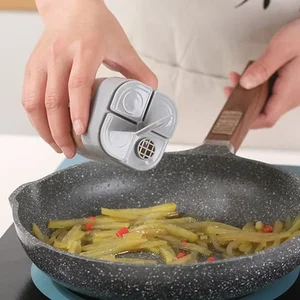 SHEET SHEET AND PEPPER SHARES, transparent seasoning bottle, barbecue condiment bottle, cooking gadgets with lid, 4 in 1 10 main sales pot for seasoning - №10