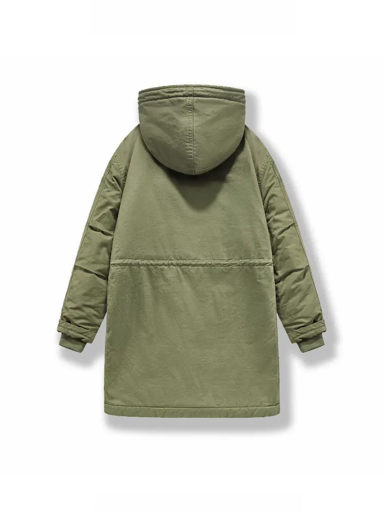 Neue Winter-Herrenjacken mit Kapuze und Pelzkragen, Warme Lange Fleece-Jacken, Hochwertige Outdoor-Freizeitjacken für Männer – Detail 11