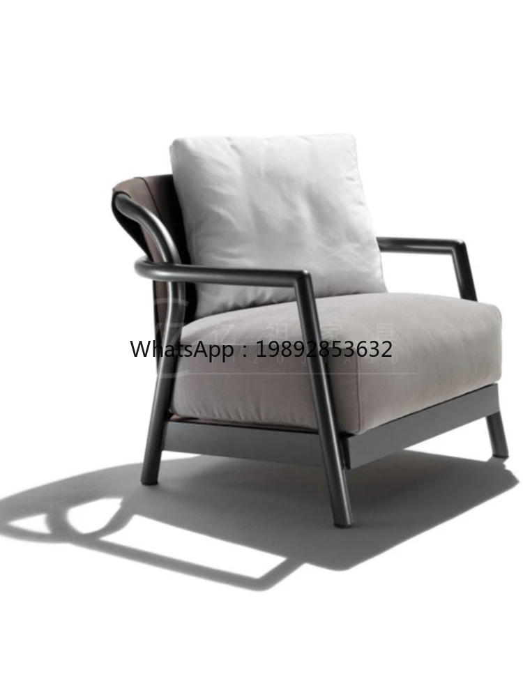 YZ  New Chinese Style Small Apartment Living Room Fabric Craft Leisure Chair B &  Club Solid Wood Wingback