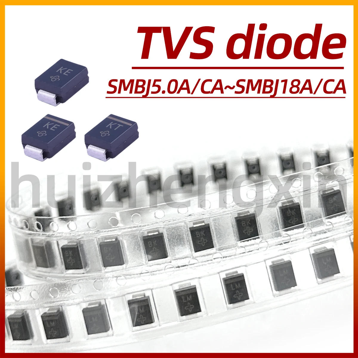20PCS SMBJ5.0A/CA 6.0 6.5 7.0 7.5 8.0 8.5 9.0 10 11 12 13 14 15 16 17 18A/CA-E3/52 TVS diode DO-214AA/SMB