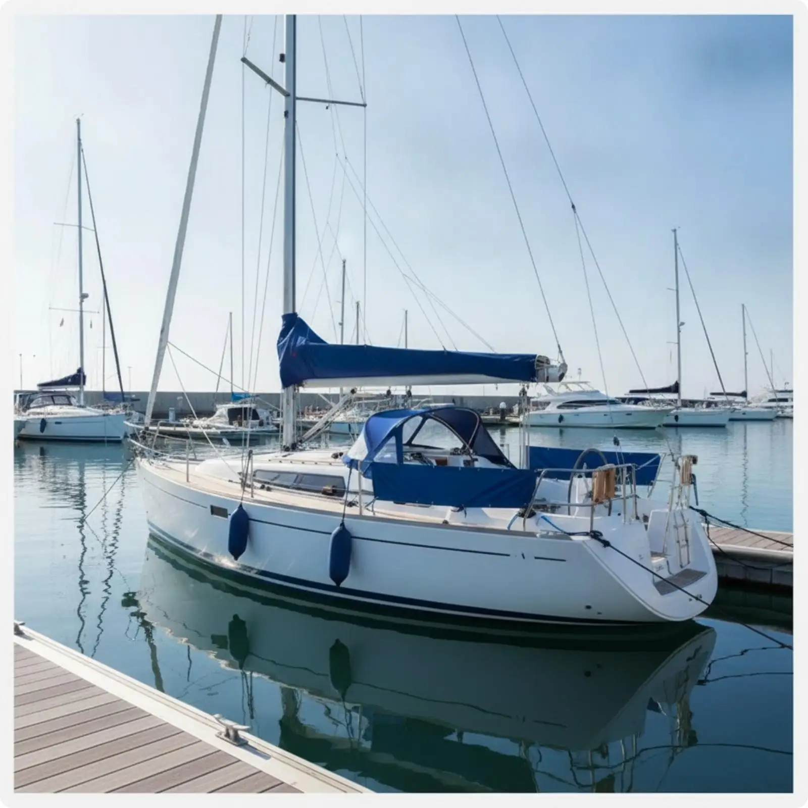 Windproof Mainsail Cover for Yacht Rigging Protection Reinforced Stitching Tapered Design for Snow Frost