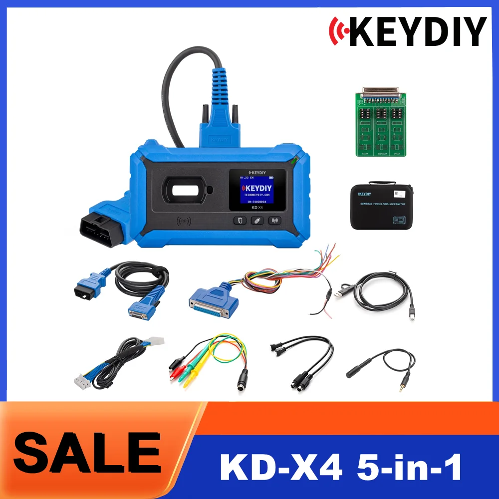 

KEYDIY KD X4 Программатор ключей 5-в-1 заменяет KD-Max+ KD-Mate + KD Mini Prog
