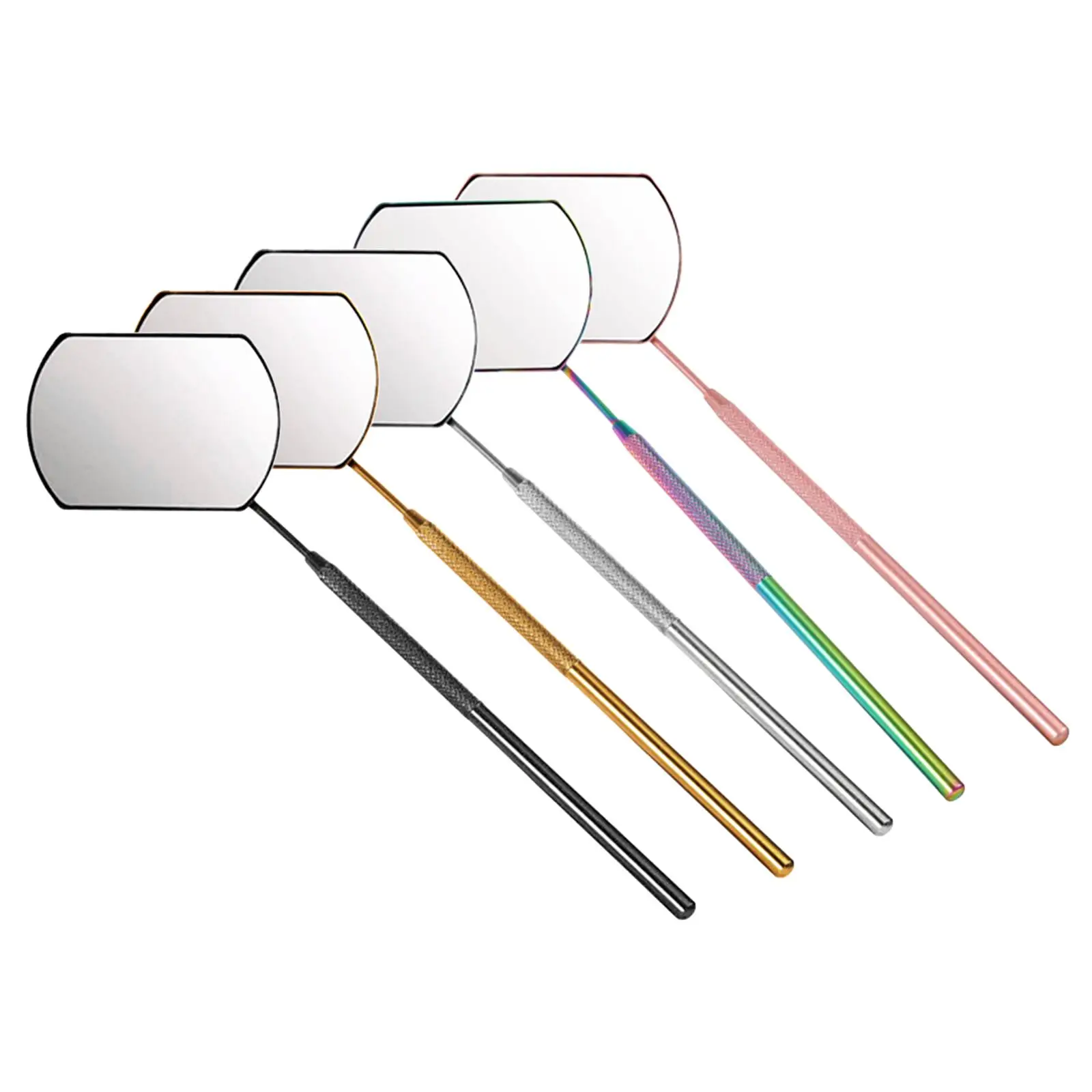 Lash Extension Mirror Professional Stainless Steel Rectangular Eye Checking Tool for Lash Technician Supply