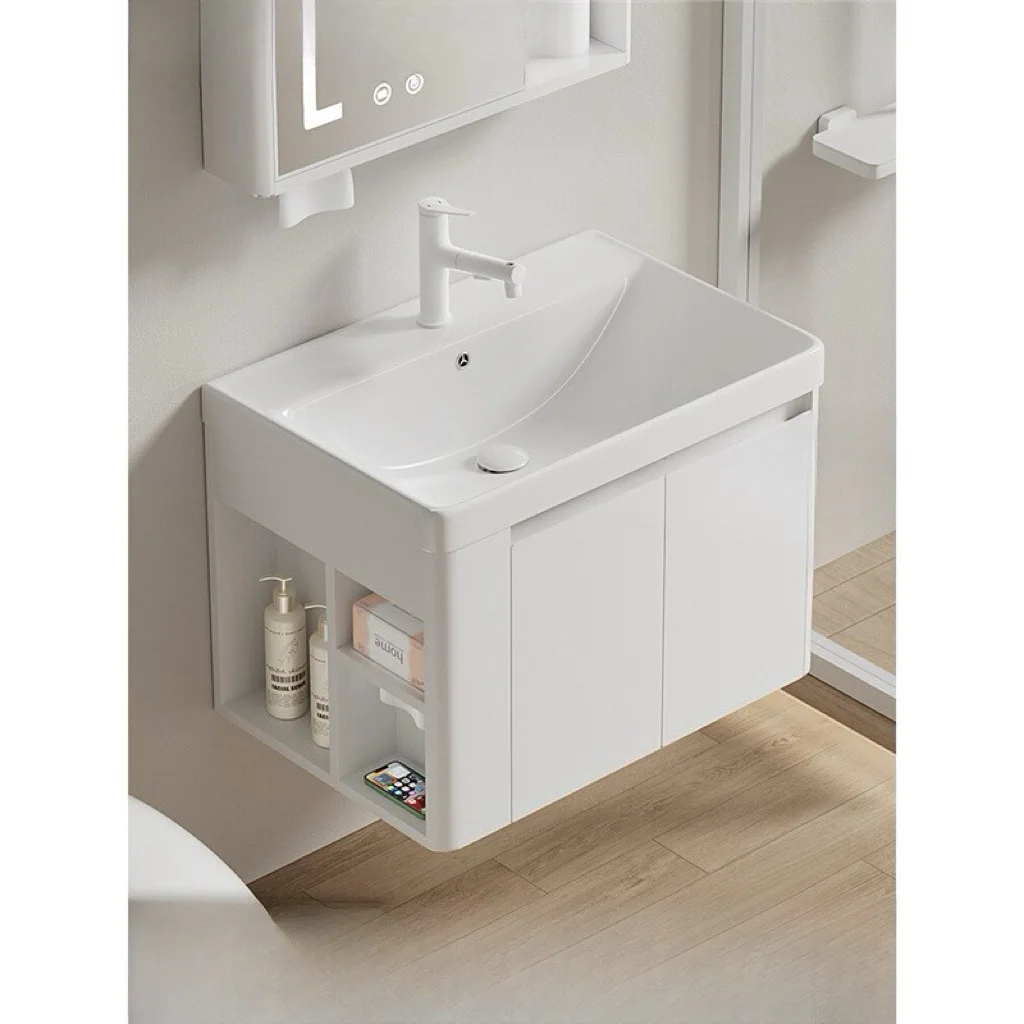 

Водонепроницаемая боковая решетка для хранения из нержавеющей стали, дуговая глубина, керамический умывальник, ручная комбинация для мытья лица