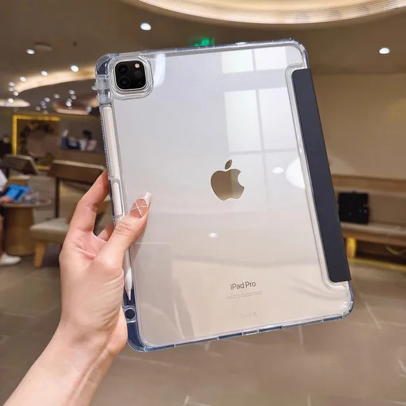 

Ice Crysta Acrylic Case For iPad Pro 11 2025 Pro 13 2025 11th A16 Air 11 M3 Air7 Air 11 6 13 5 4 3Pro 2 9.7 10th 10.9 10.2 Mini6