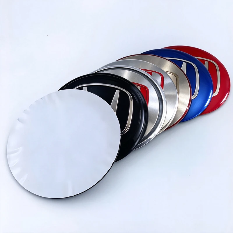 4Pcs 56mm 60mm 65mm H Logo Badge Car Wheel Center Stickers Caps Diameter Hub Cover Badge Decals for Vehicle Wheels Accessories