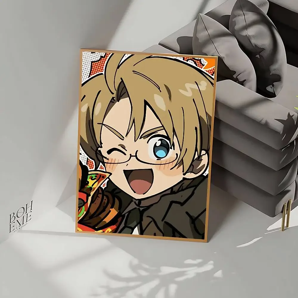 أنيمي Hetalia محور القوى المشارك لا مؤطرة المشارك كرافت نادي بار ورقة Vintage ملصق جدار الفن اللوحة غرفة نوم دراسة ملصقات