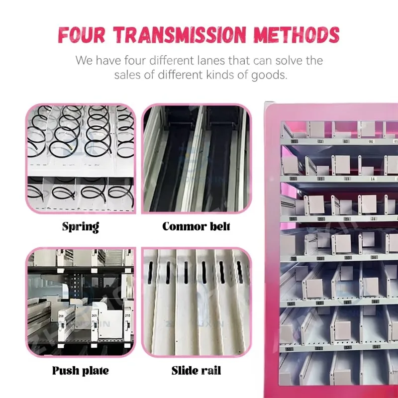حار بيع 7 بوصة شاشة رقمية صغيرة آلة بيع الشعر رمش مع نظام دفع البطاقة
