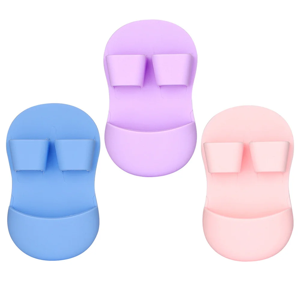 3 pçs escova de limpeza facial silicone purificador facial esfoliante seguro para peles sensíveis presente natal purificador facial