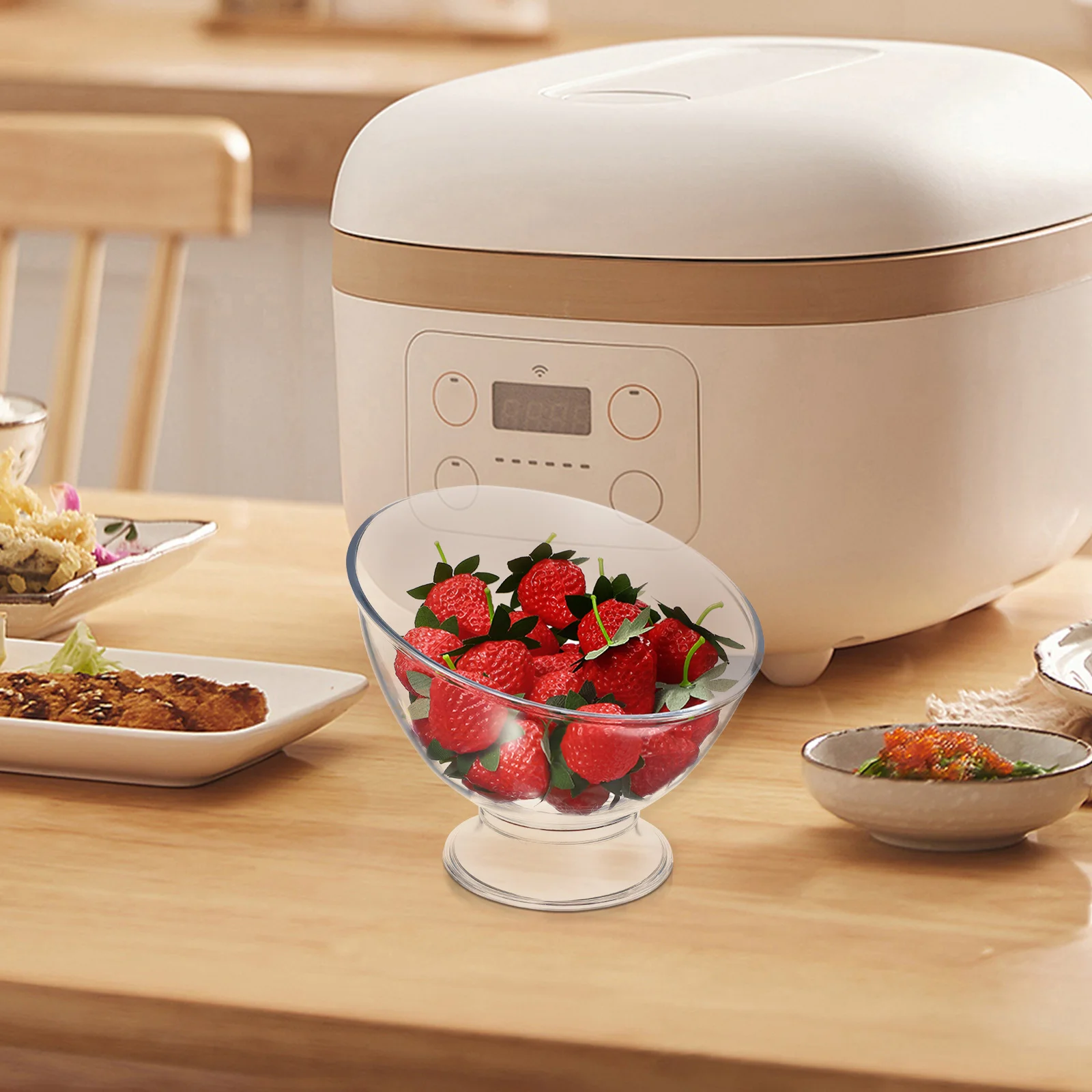 

Creative Salad Bowl Delicate Transparent Dessert Trifle Ice Cream Fruit Bowls Household Multipurpose Storage Tableware