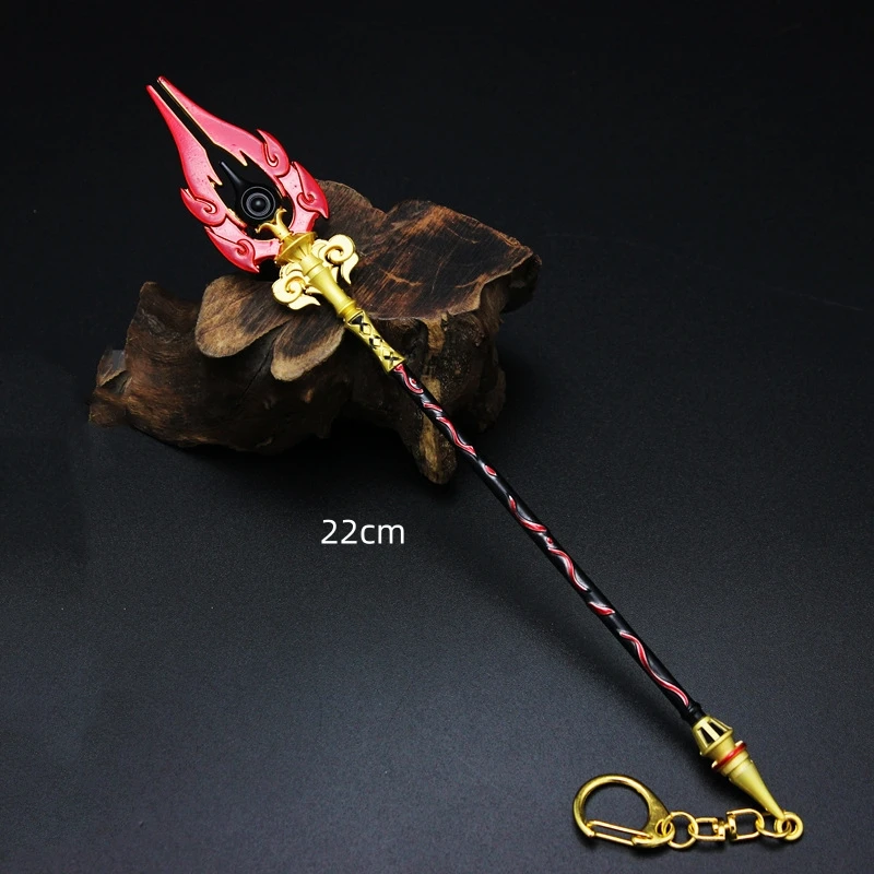 Anime Genshin Impact Weapon Polearms Metal Pendant Sword Weapons Waster Greatsword Alloy Key Rings Katana Game Peripherals Toy