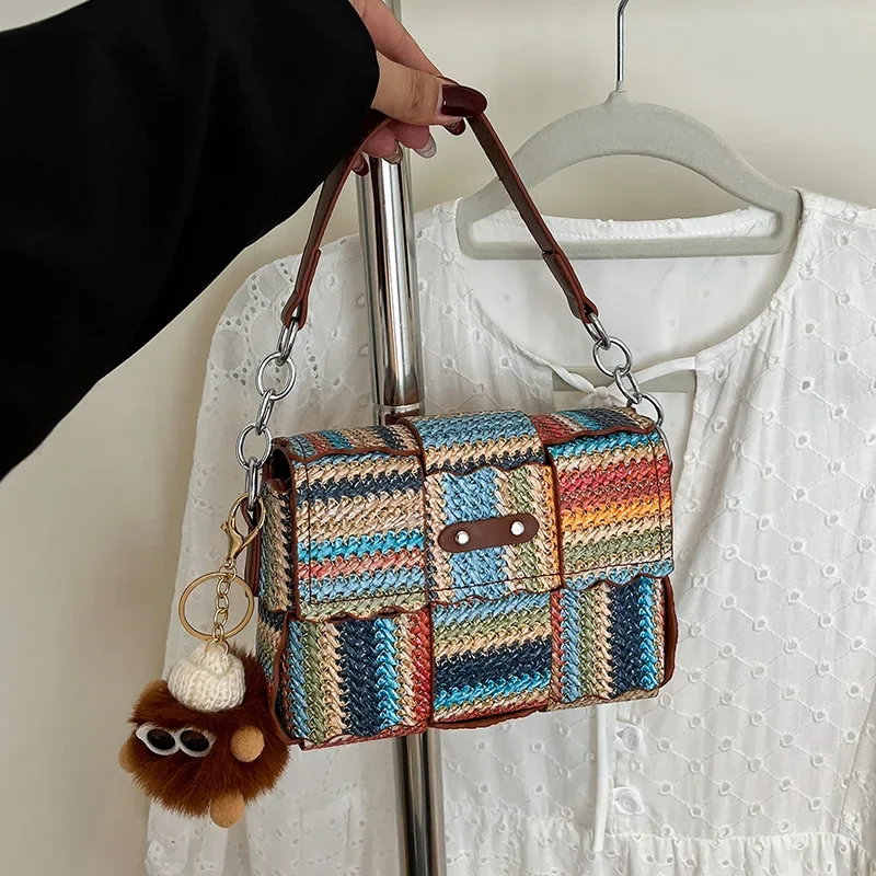 

Fashionable Versatile Crossbody Bag for Women Shoulder Bags Woven Small Square Bag Purse and Handbags Designer Bag Сумка Жіноча