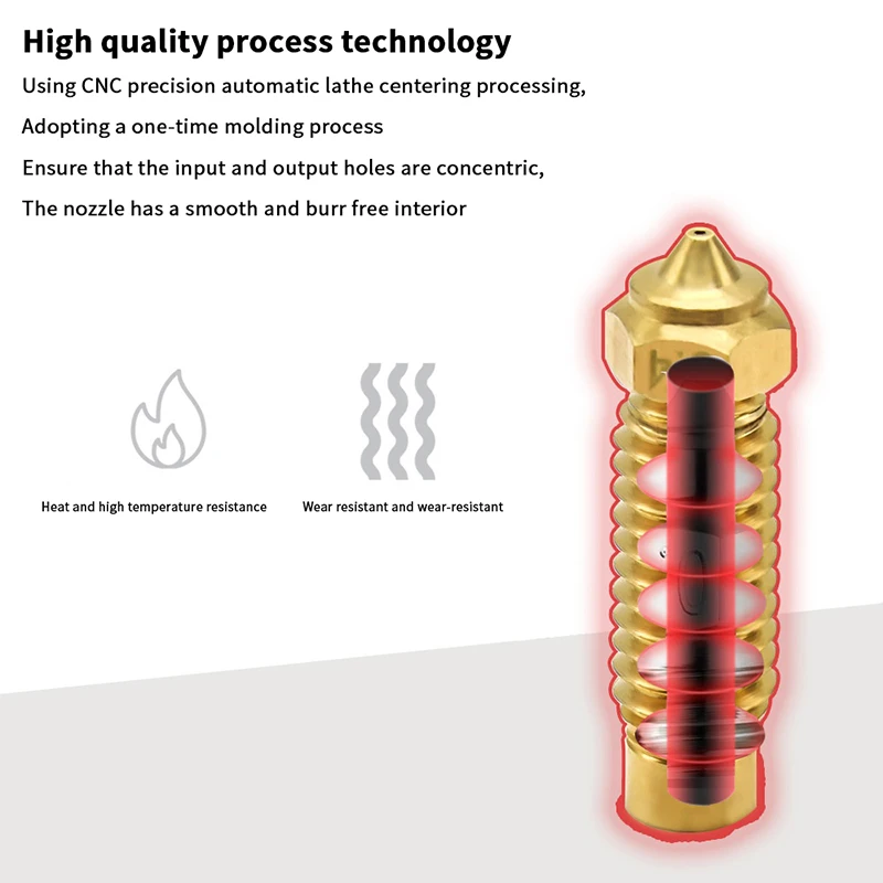 

【U】For Elegoo Neptune 4 Plus Nozzle Brass Hardened Steel 0.2 0.4 0.6 0.8 1.0mm 3D Printer Nozzles For Elegoo Neptune 4 Max