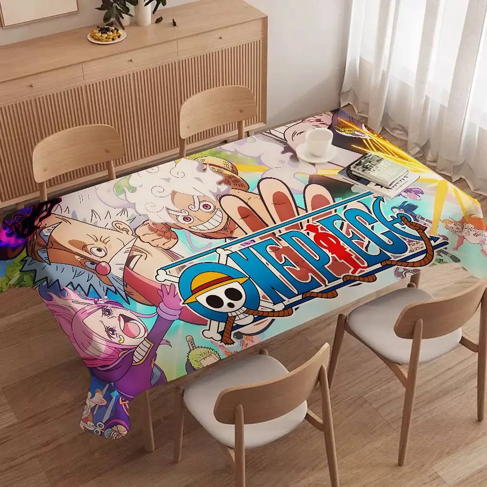 Anime O-ONE-P-PIECEs Tablecloth Table Cover Christmas Picnic Party Birthday Wedding Waterproof Desk Cloth Table Decor