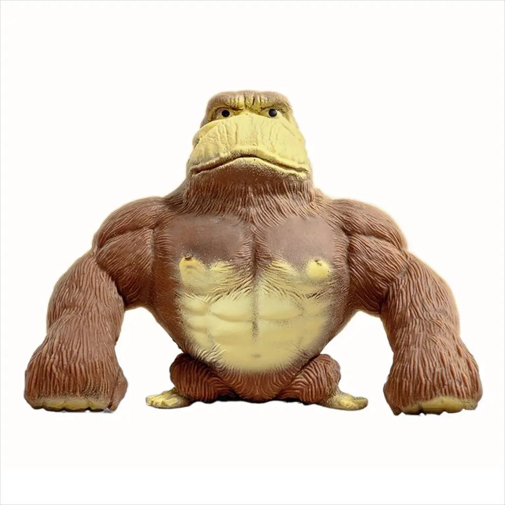 Big Giant Animals Toys Squeeze Vent Stress Relief Elastic Monkey Toy Squeeze Orangutan Monkey Antistress Toy Fidget Orangutan