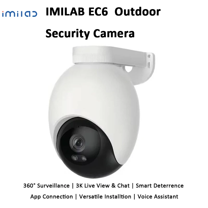 Imilab EC6 outdoor security camera camfull color night vision spotlight camera human detection two-way audio monitoring camera