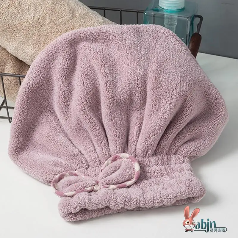 

Princess Style Super Absorbent Quick Dry Thickened Women's Bath Cap Adorable Long Hair Drying Cap Personal Hygiene Tool