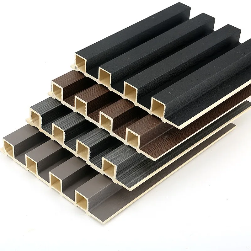 2026 Cheap Price Hollow Wall Panel Interior Decoration Wood Wall Panels Design Indoor Interior Laminated Wpc Slat Fluted Wall Pa