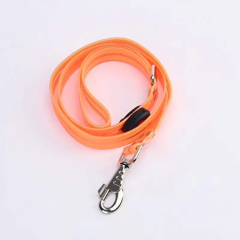 Pet LED Light-emitting Collar Leash Set Anti-loss USB Rechargeable PVC Wrapped Rubber Webbing Safety Light-emitting Diode