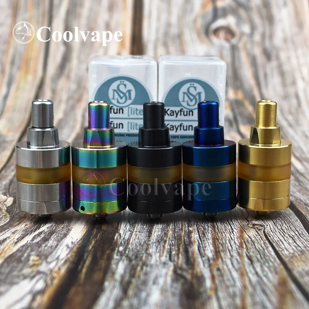 

KAYFUN LITE 2019 RTA 22mm 2ML Stainless Steel Single Coil with Adjustable Bottom Airflow for Electronic Cigarettes
