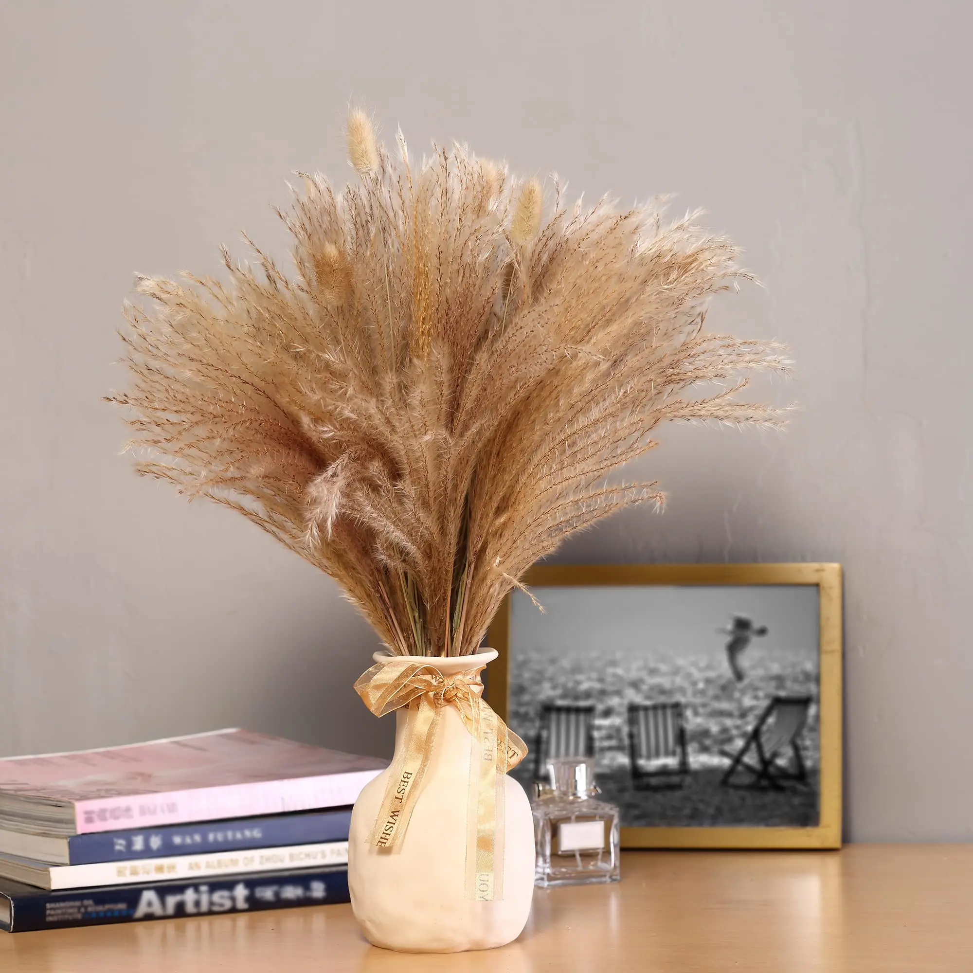 

50/60pcs Dried Flowers Pampas Grass Decor Flores Real Flowers Wedding Decoration Arrangement Fleurs Christmas Boho Home Decor