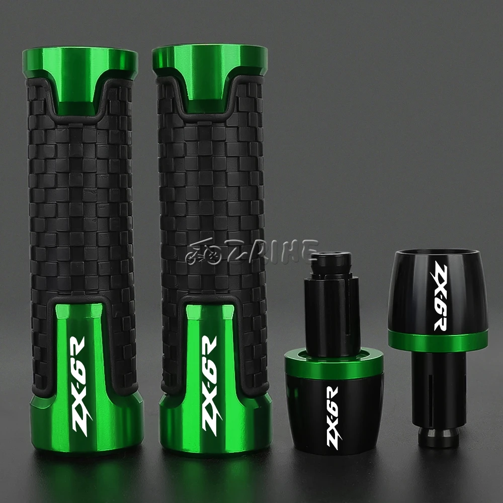

For Kawasaki ZX6R ZX 6R 636 ZX6 R ZX-6R ZX6RR 2000 2001 2002 2003 2004 Motorcycle Handlebar Grips Ends Plug Slider Caps
