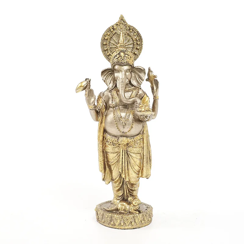 

Elephant Buddha Statue Crafts Sculpture Resin Collectible Figurine Figurine Statue Desk Decoration Home Decoration