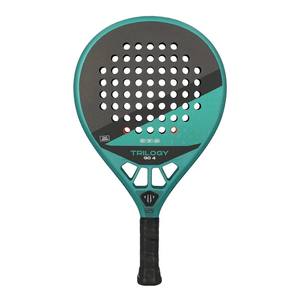 Raquete de tênis padel profissional, rosto macio, fibra de carbono, leve, equipamento esportivo de eva elegante, alta qualidade