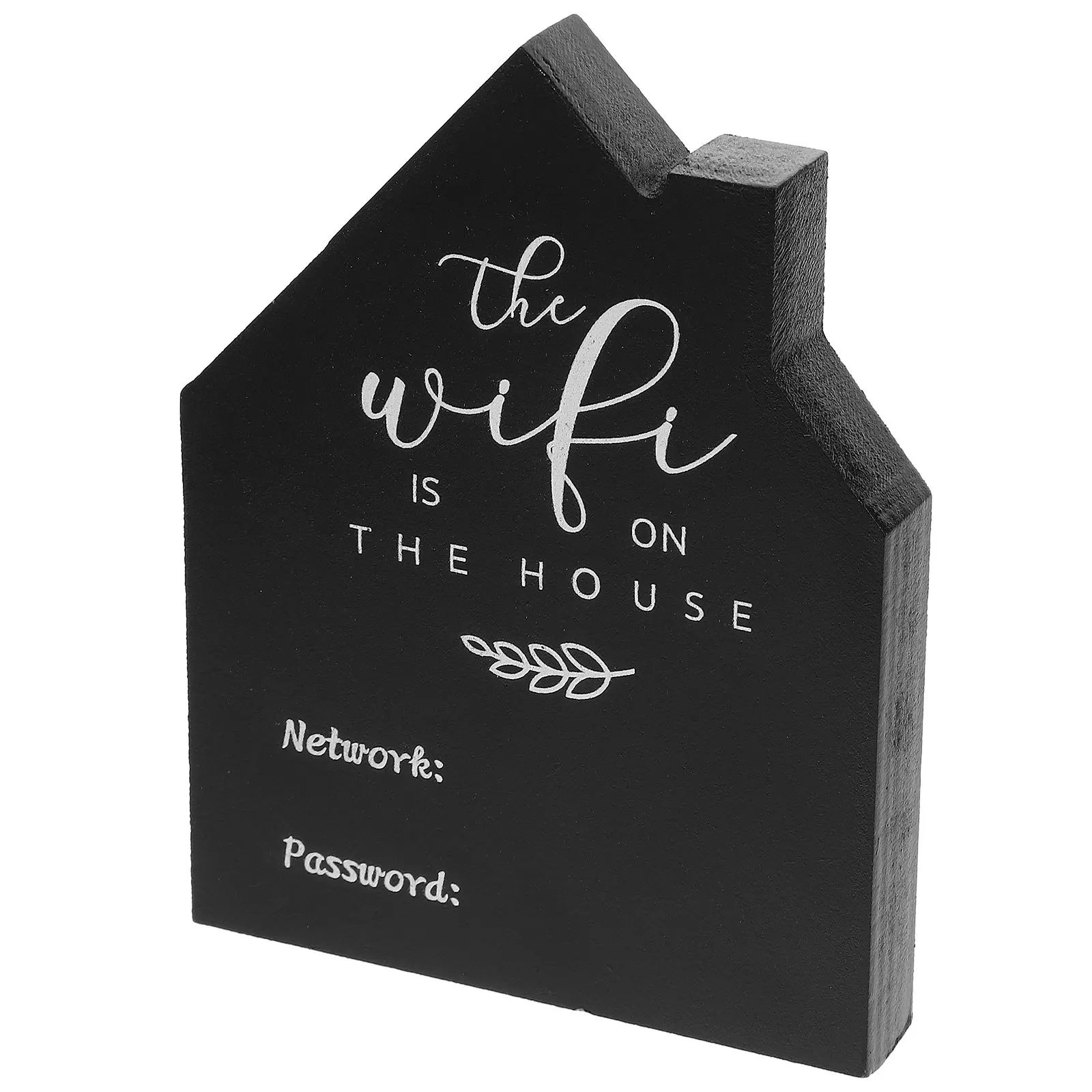 Wi-Fi Signage Acrylic Wifi Password Board For Home Hotel Cafe Office Desk Wall Mountable Display Network Access Chalkboard Style