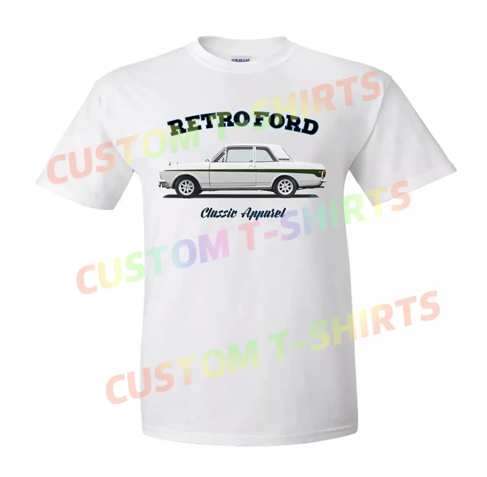 

Футболка FORD CORTINA LOTUS. РЕТРО ФОРД. КЛАССИЧЕСКИЙ АВТОМОБИЛЬ. RACE CAR. МК2.