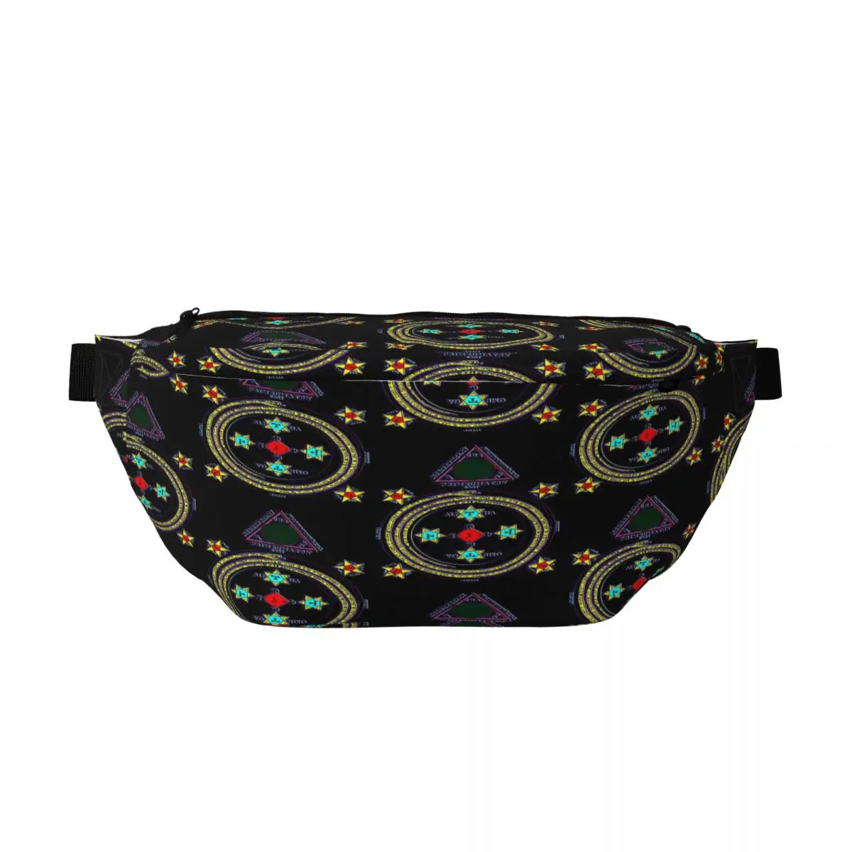 

Сумка-бананка через плечо Solomon Circle Goetia для мужчин и женщин, регулируемая поясная сумка для путешествий, бега, хранения денег и телефона, нагрудная сумка