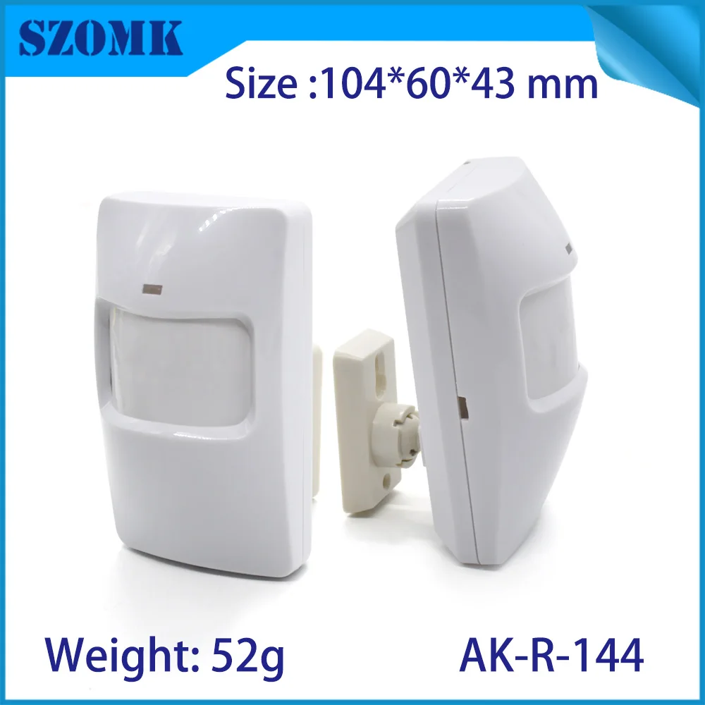 SZOMK Infrared Motion Sensor Plastic Enclosure PIR Alarm Detector Plastic Instrument Box Case for Pcb Design