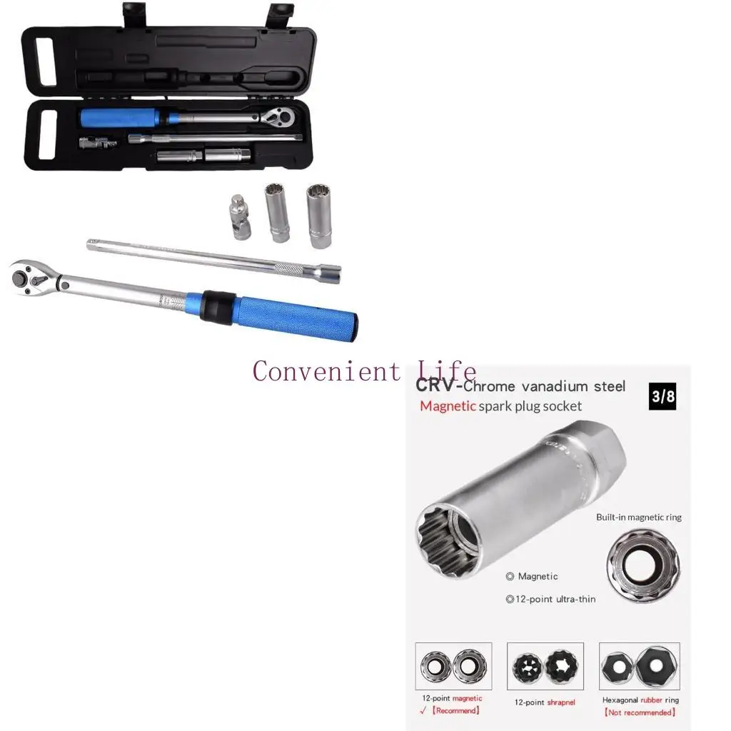 l1ee-耐摩耗性耐久性のある-3-8-磁気スパークプラグソケットトルクレンチ耐摩耗性ドライブクリックトルクレンチセット