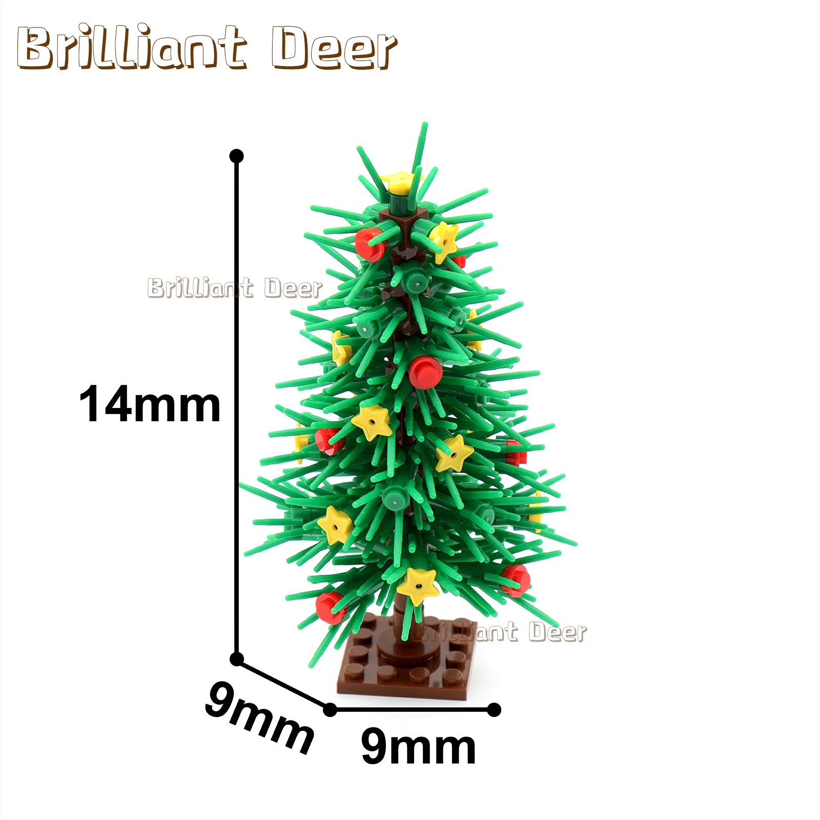 MOC Christmas Tree Bricks DIY City Plant Flower Building Blocks Sets Children Toys Kids Xmas Gifts House Decoration