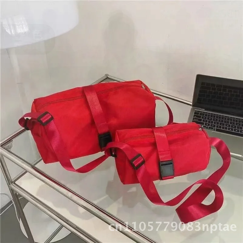 Women's Oxford Cloth Crossbody Bag Fashion High-End Small Size Horizontal Casual Solid Color Shoulder Commuter Fitness Bag