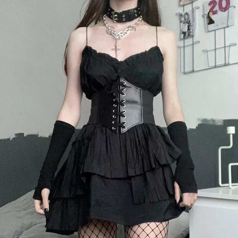 

Belts For Women Waist Corset Wide PU Leather Slimming Body Belts Elastic Waistband Adjustable Dress Girdle