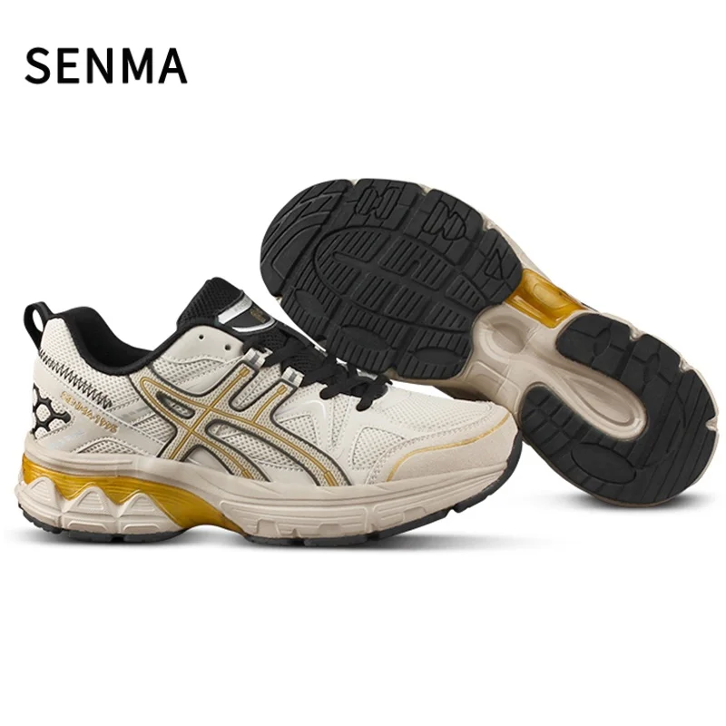 SENMA Men's&Women's Luxary Chunky Sneakers Outdoor Hiking Shoes Breathable Shoes for Men Sports Running Casual Vulcanize Shoes