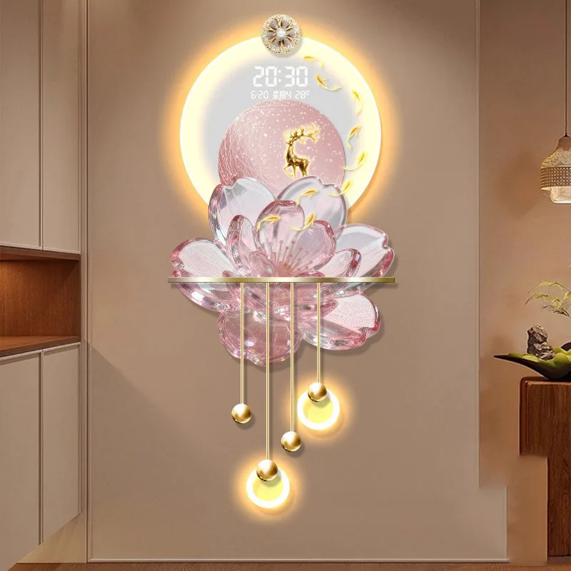 Modern Aesthetic Acrylic Wall Clock Nordic Art Silent Vintage Luxury Led Clocks Wall Design Fashion Saati Living Room Decoration