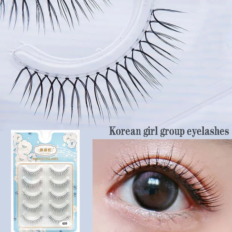 

Korean Natural Transparent Stem Lashes 3D V Shaped False Eyelashes Fairy Grafting Eyelash Extension Comic Eye Makeup Tools