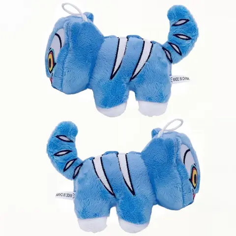 Anime Hunters Plush Cute Purple Tiger Black Hat Magpie With 3 Eyes Monster Hunt Girl Group Stuffed For Fans Gifts