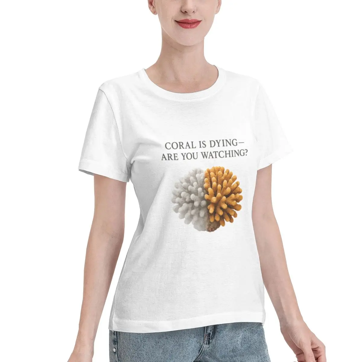 Bulk Wholesale Coral Is Dying Women's T-shirt Travel Summer Women Top