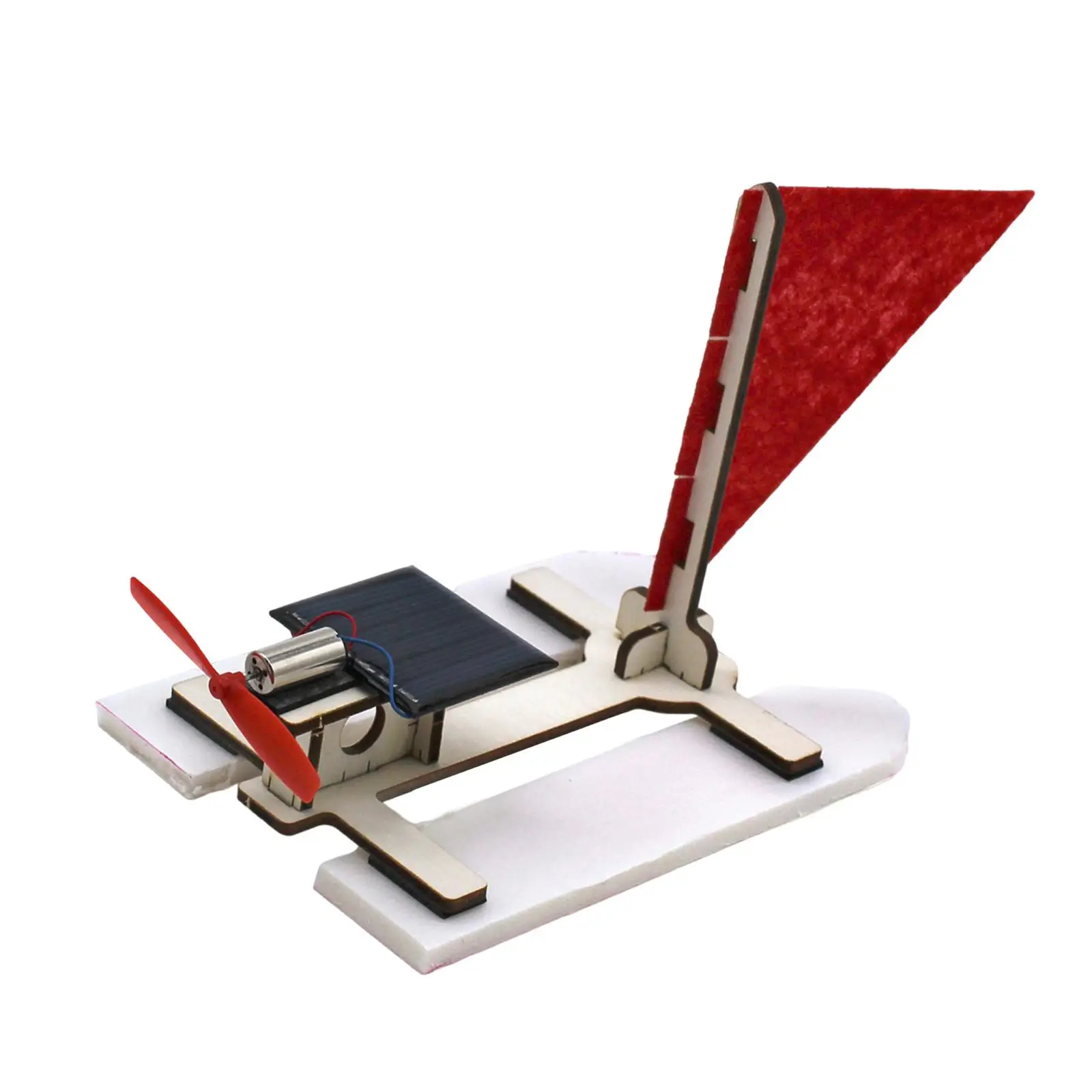 DIY نموذج توليد الطاقة الشمسية قارب الطاقة الشمسية للأطفال لعبة العلوم وسائل تعليمية الخشب الفيزياء الجذعية اللعب التجميع الذاتي للفصول الدراسية