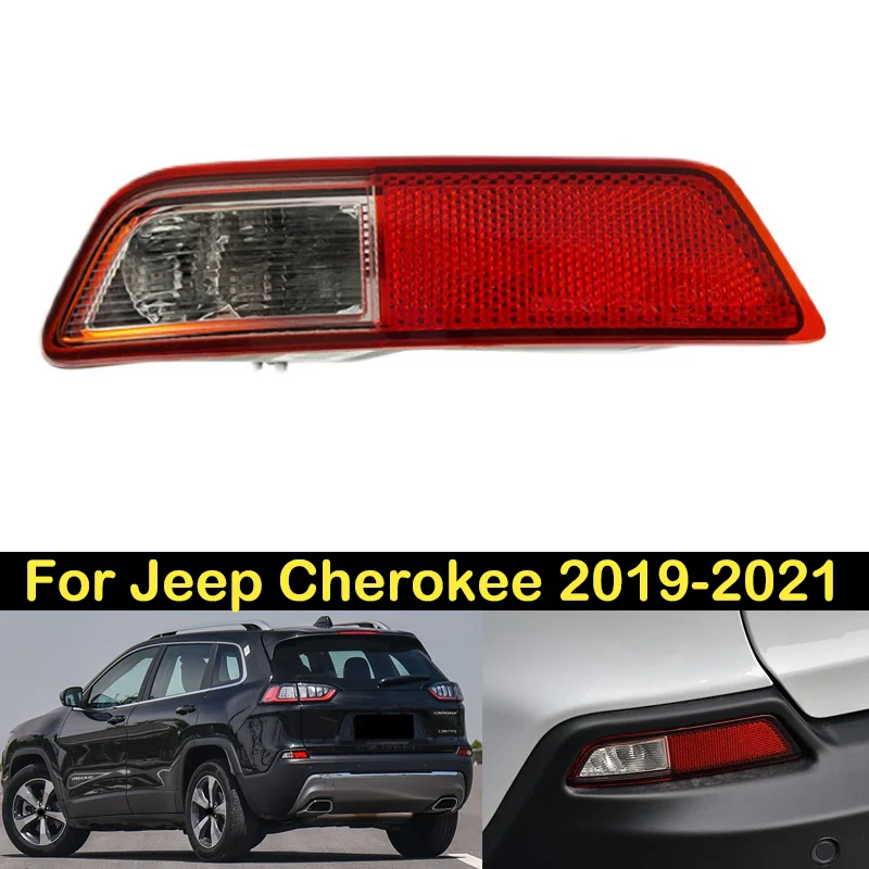 DECHO Rear Foglight For Jeep Cherokee 2019 2020 2021 rear bumper foglight foglamp fog light fog lamp Brake light