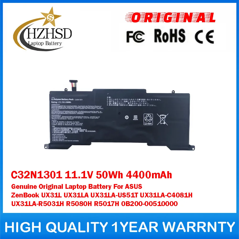 C32N1301 11.1V 50Wh 4400mAh Genuine Original Laptop Battery For ASUS ZenBook UX31LA UX31LA-US51T UX31LA-C4081H UX31LA-R5031H